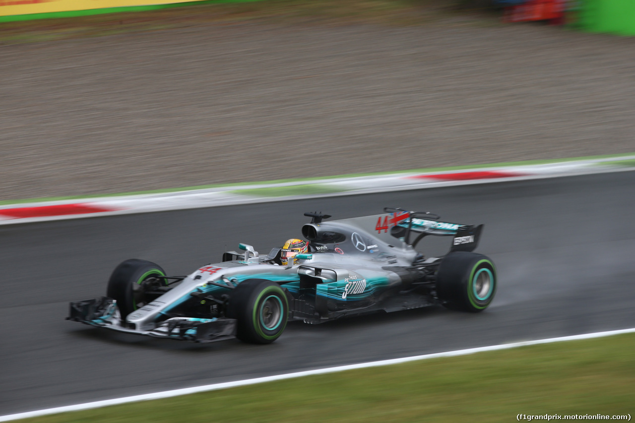 GP ITALIA, 02.09.2017- Qualifiche, Lewis Hamilton (GBR) Mercedes AMG F1 W08