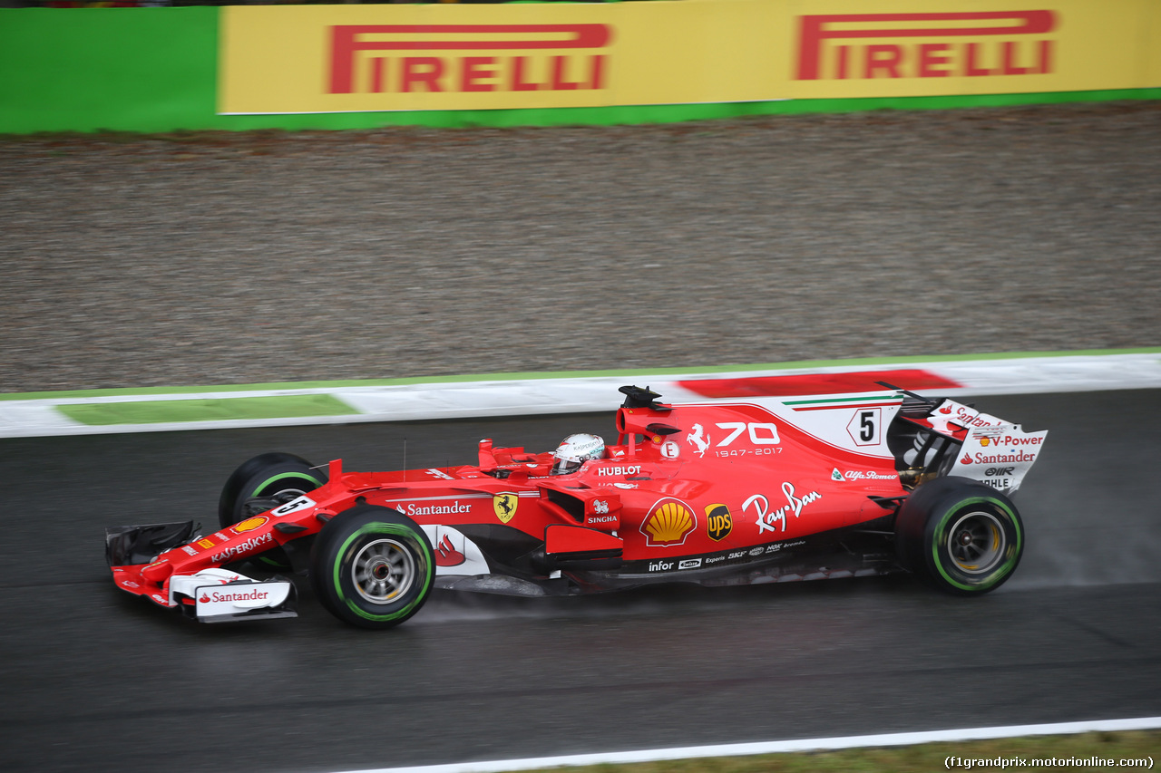 GP ITALIA, 02.09.2017- Qualifiche, Sebastian Vettel (GER) Ferrari SF70H