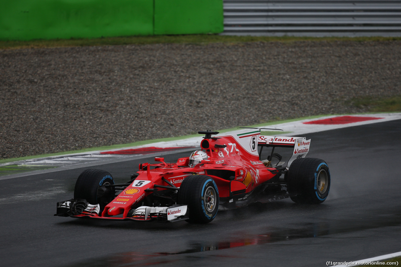 GP ITALIA, 02.09.2017- Qualifiche, Sebastian Vettel (GER) Ferrari SF70H