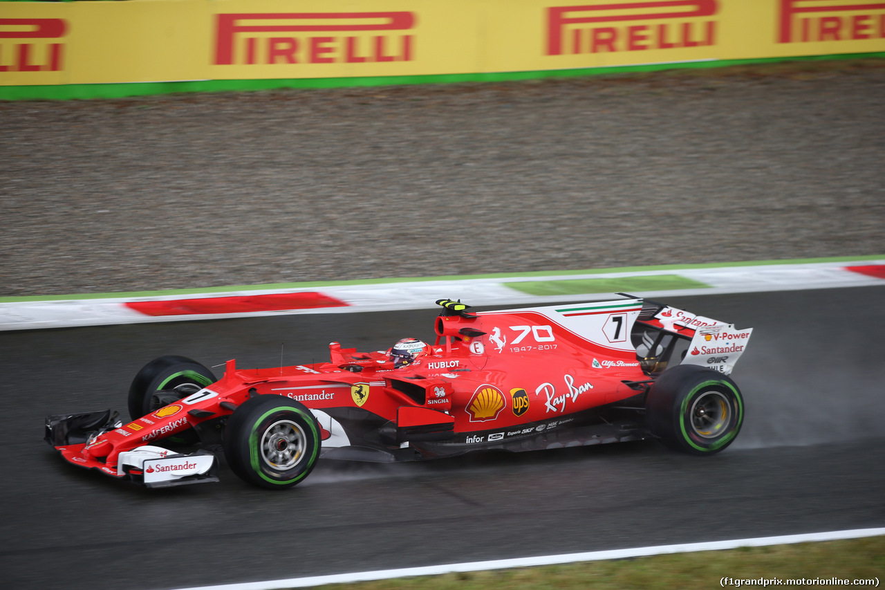 GP ITALIA, 02.09.2017- Qualifiche, Kimi Raikkonen (FIN) Ferrari SF70H