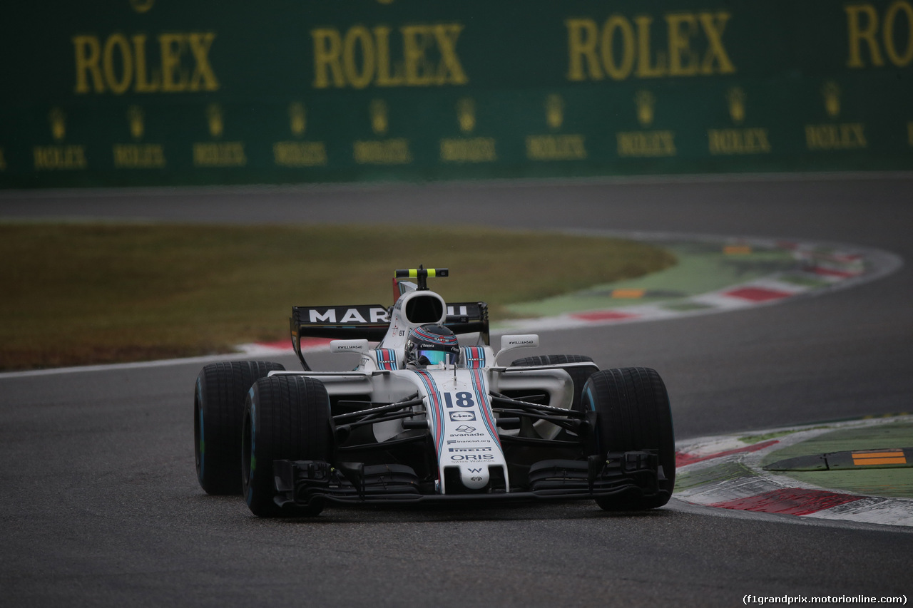 GP ITALIA, 02.09.2017- Qualifiche, Lance Stroll (CDN) Williams FW40