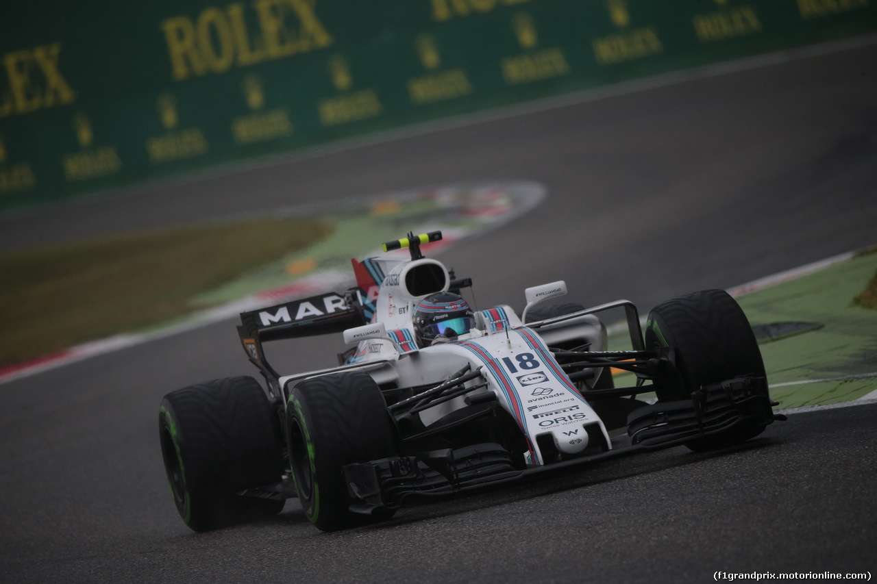 GP ITALIA, 02.09.2017- Qualifiche, Lance Stroll (CDN) Williams FW40