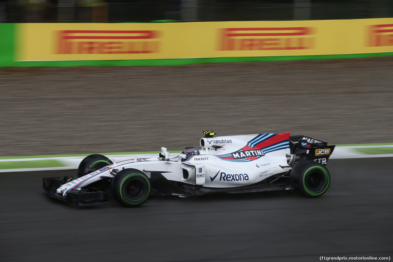 GP ITALIA, 02.09.2017- Qualifiche, Lance Stroll (CDN) Williams FW40