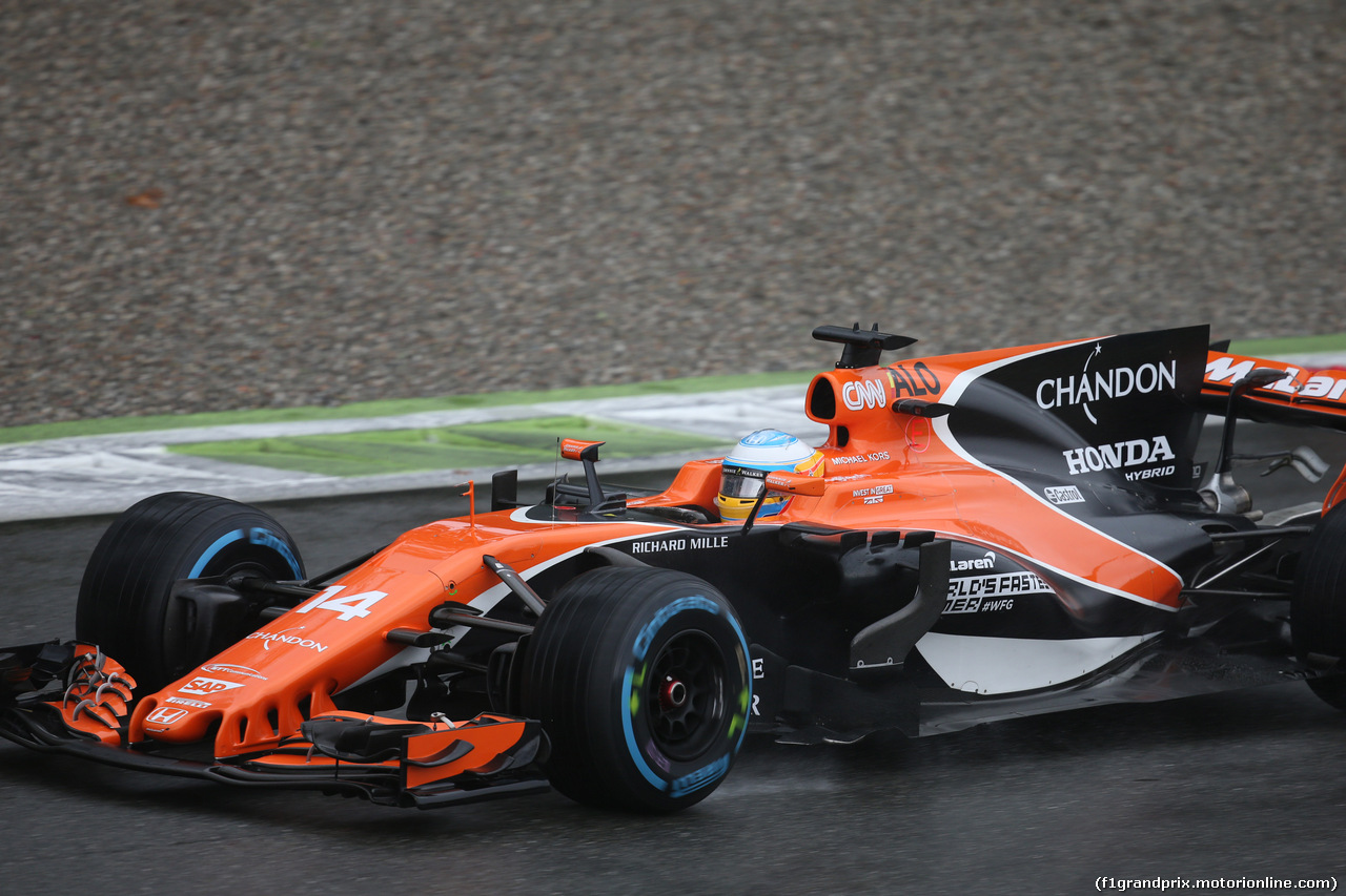 GP ITALIA, 02.09.2017- Qualifiche, Fernando Alonso (ESP) McLaren Honda MCL32