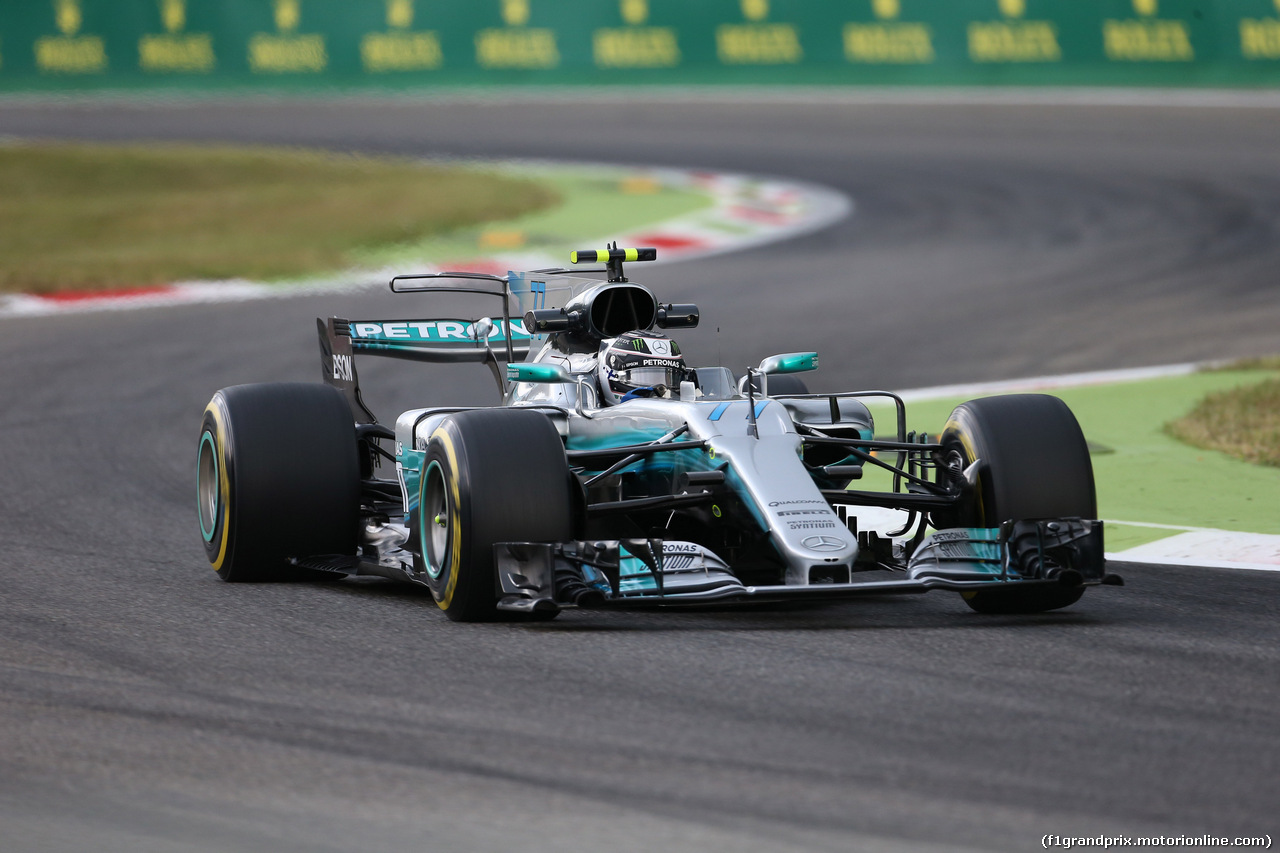 GP ITALIA, 01.09.2017- Prove Libere 1, Valtteri Bottas (FIN) Mercedes AMG F1 W08