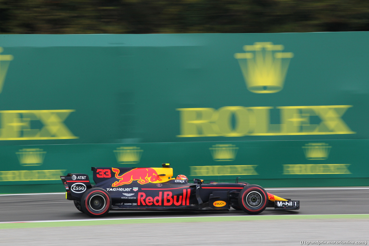 GP ITALIA, 01.09.2017- Prove Libere 1, Max Verstappen (NED) Red Bull Racing RB13
