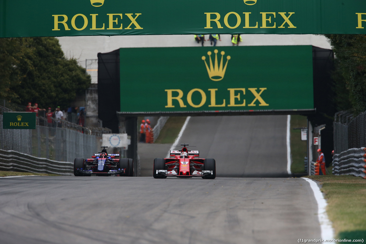 GP ITALIA, 01.09.2017- Prove Libere 1, Sebastian Vettel (GER) Ferrari SF70H