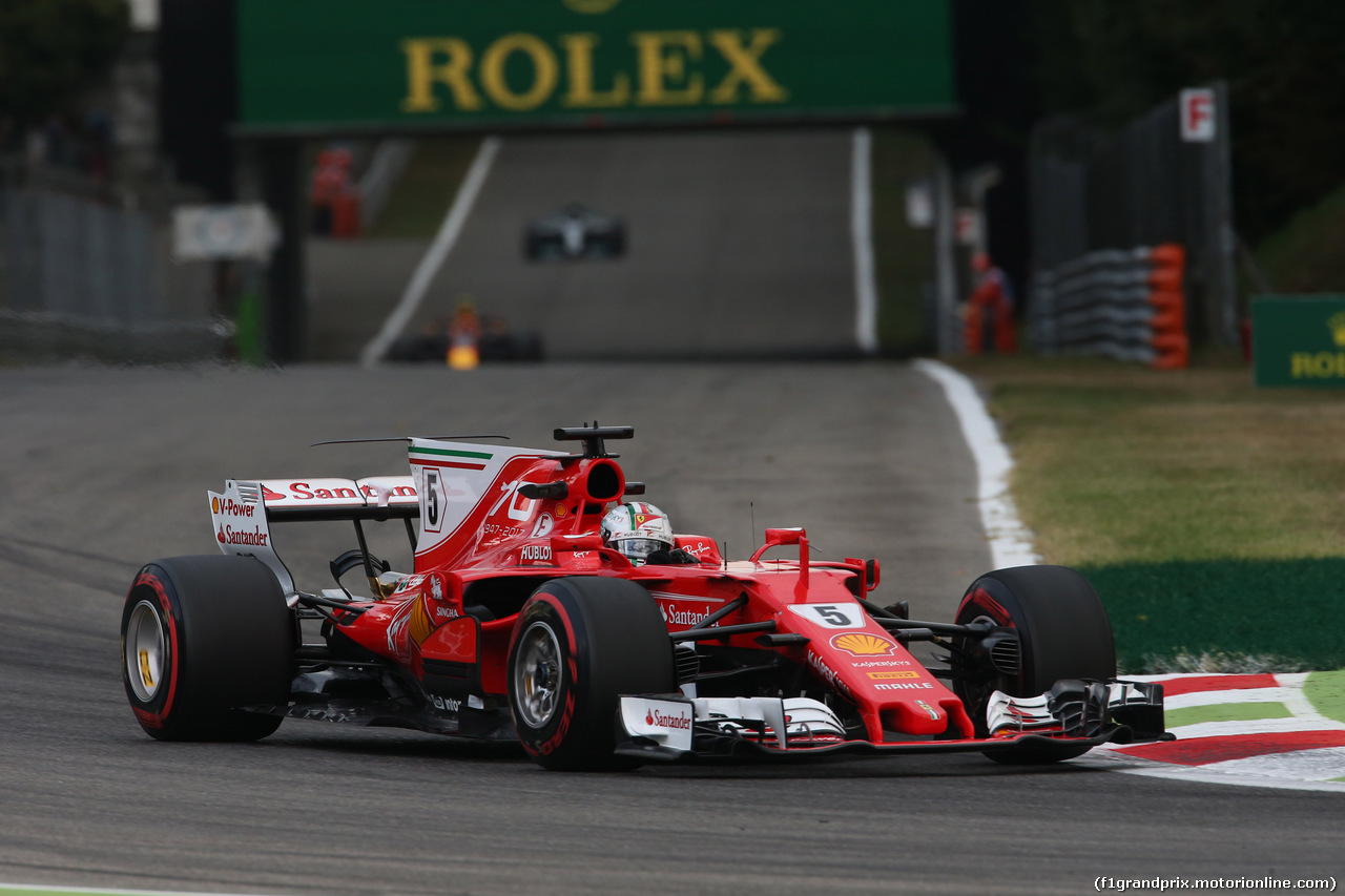 GP ITALIA, 01.09.2017- Prove Libere 1, Sebastian Vettel (GER) Ferrari SF70H