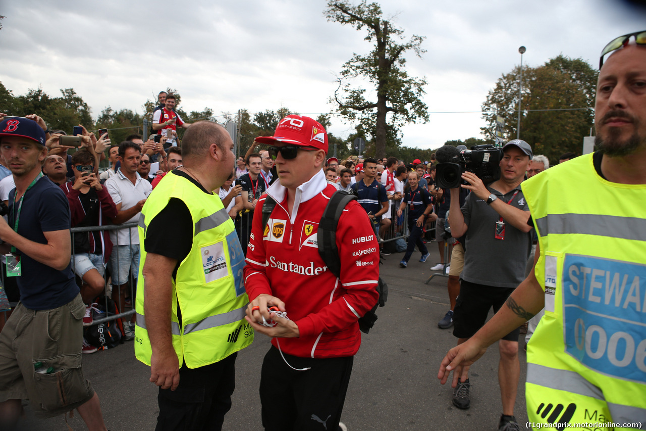 GP ITALIA, 01.09.2017- Kimi Raikkonen (FIN) Ferrari SF70H