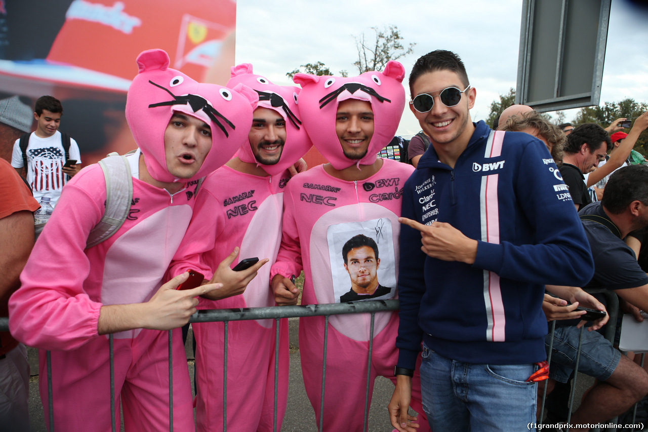 GP ITALIA, 01.09.2017- Esteban Ocon (FRA) Sahara Force India F1 VJM10