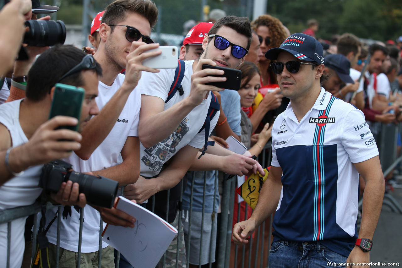 GP ITALIA, 01.09.2017- Felipe Massa (BRA) Williams F1 Team FW40