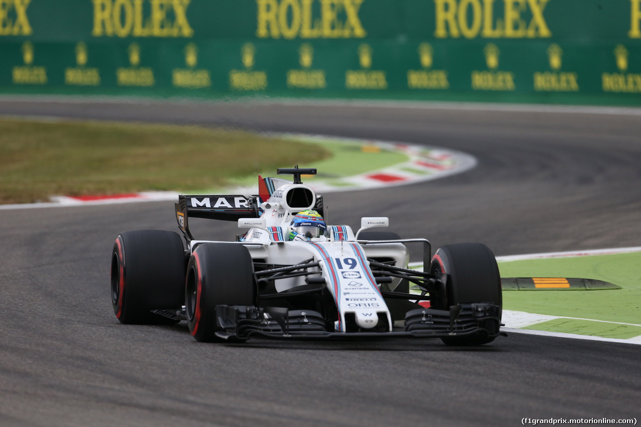 GP ITALIA, 01.09.2017- Felipe Massa (BRA) Williams F1 Team FW40