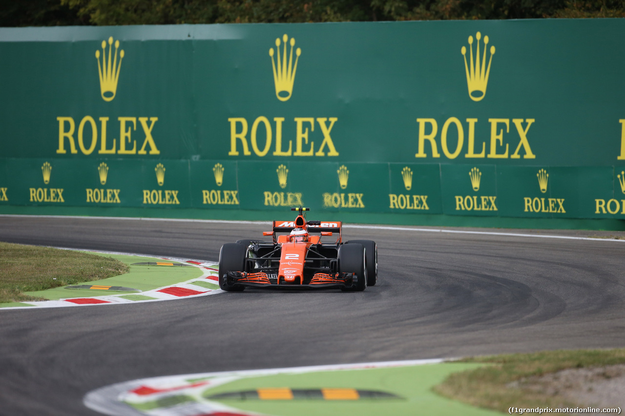 GP ITALIA, 01.09.2017- free Practice 1, Stoffel Vandoorne (BEL) McLaren MCL32