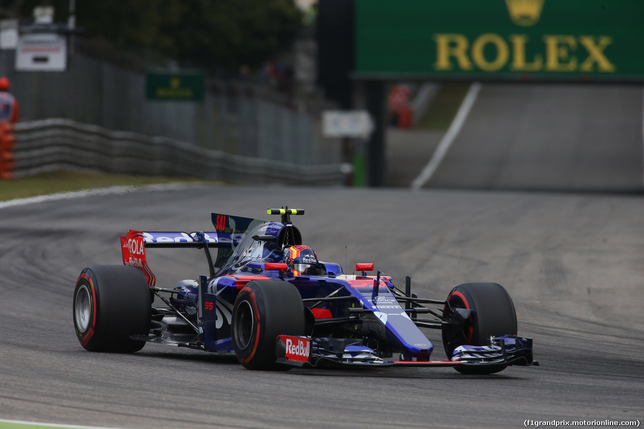 GP ITALIA, 01.09.2017- Carlos Sainz Jr (ESP) Scuderia Toro Rosso STR12
