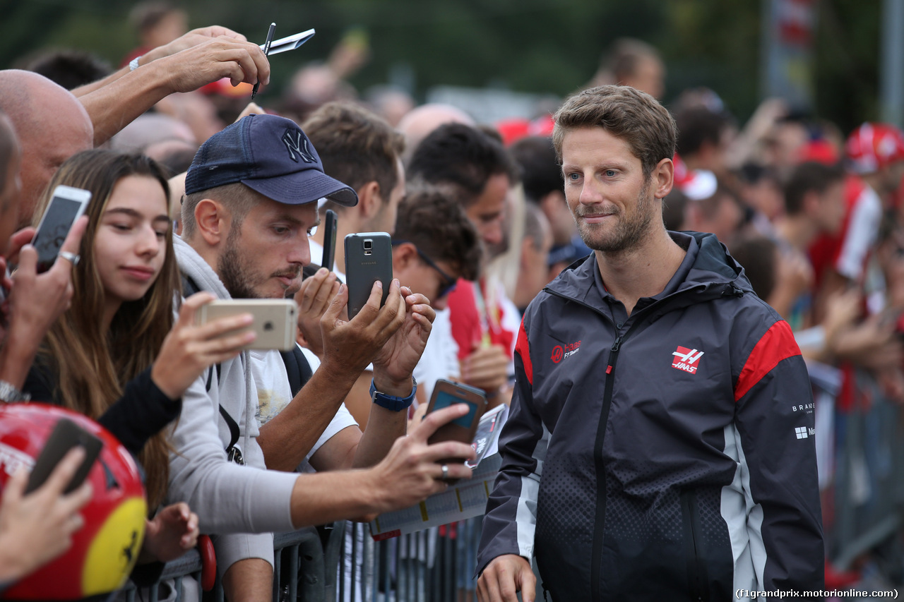 GP ITALIA, 01.09.2017- Romain Grosjean (FRA) Haas F1 Team VF-17