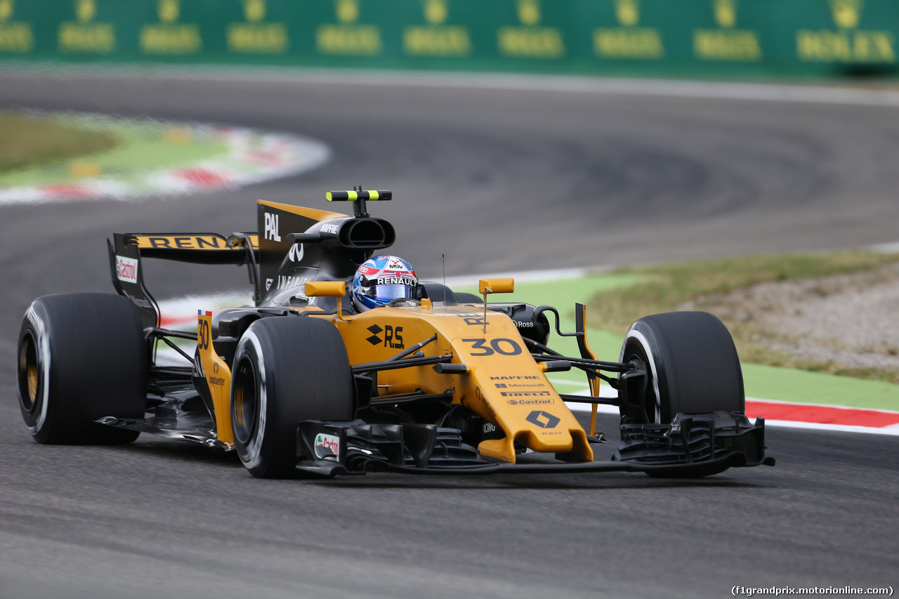 GP ITALIA, 01.09.2017- free Practice 1, Jolyon Palmer (GBR) Renault Sport F1 Team RS17