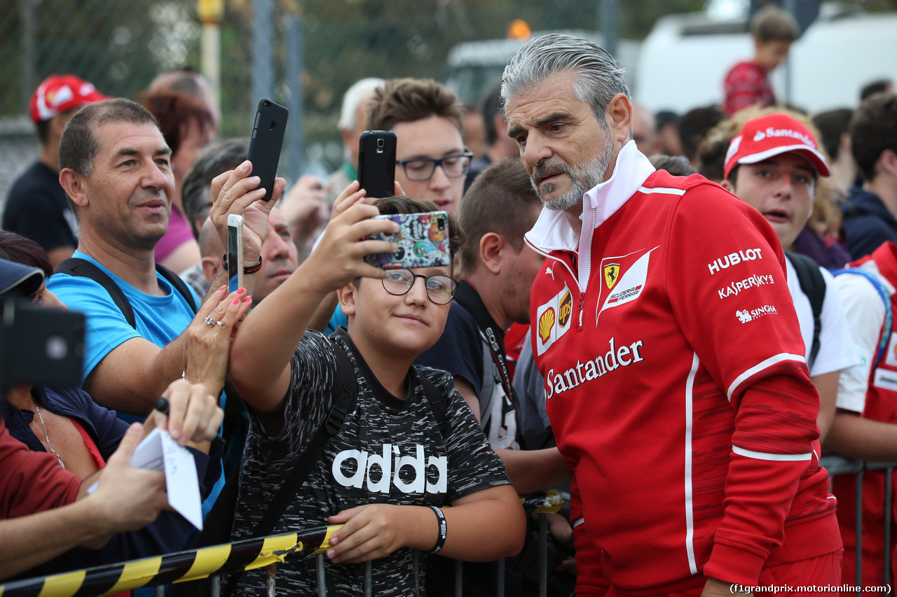 GP ITALIA, 01.09.2017- Maurizio Arrivabene (ITA) Ferrari Team Principal