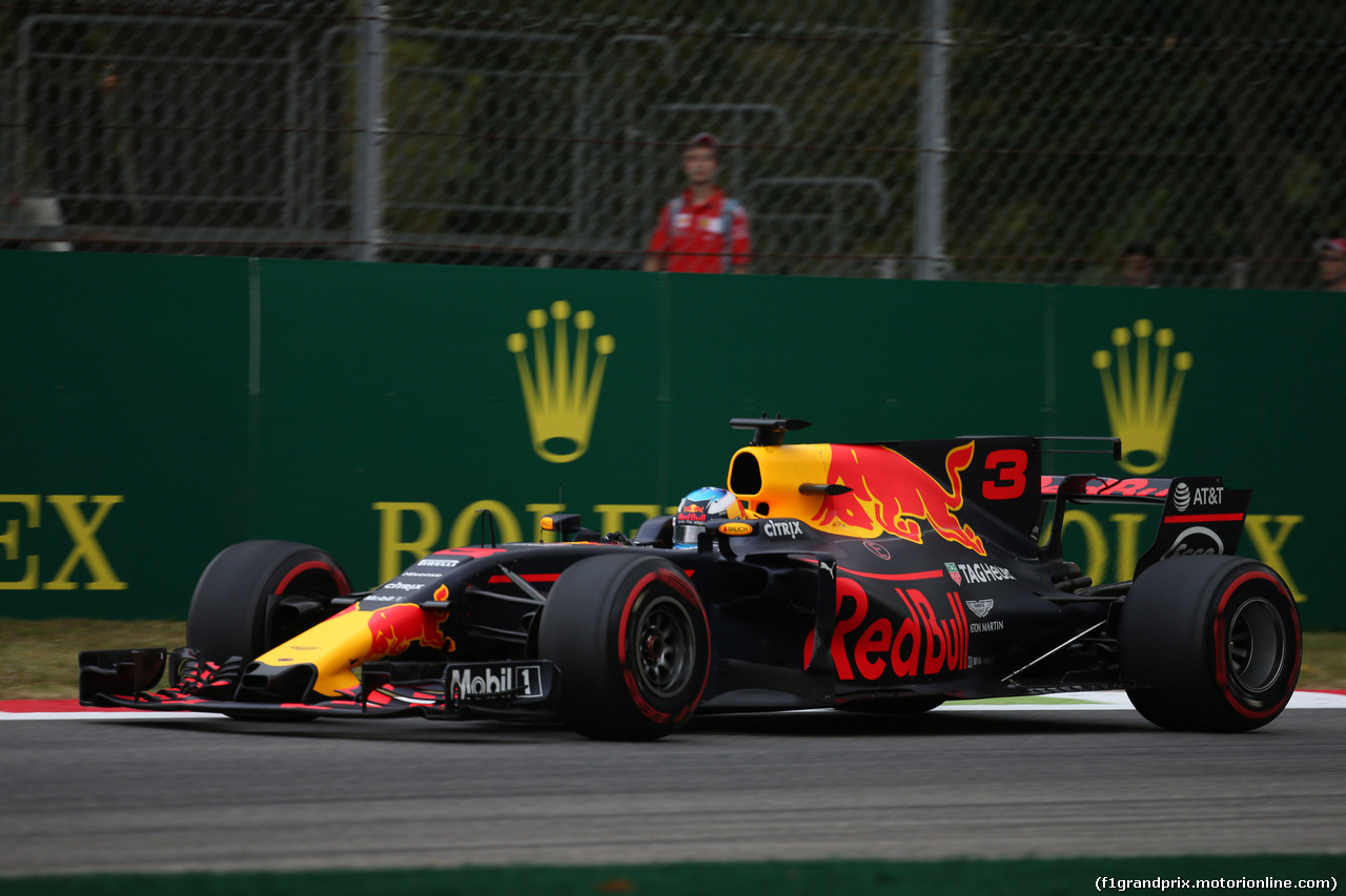 GP ITALIA, 01.09.2017- Prove Libere 1, Daniel Ricciardo (AUS) Red Bull Racing RB13