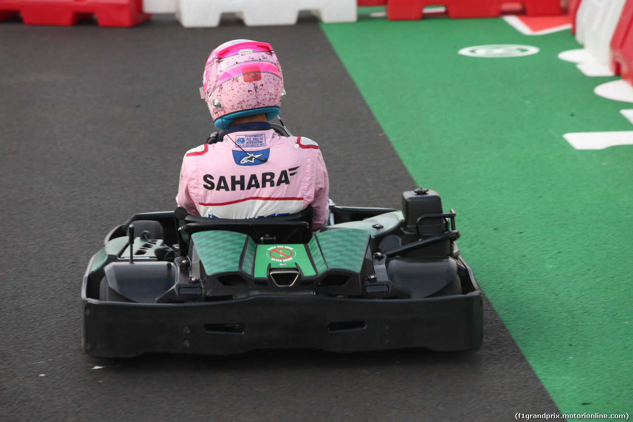 GP ITALIA, 01.09.2017- Prove Libere 1, Esteban Ocon (FRA) Sahara Force India F1 VJM10