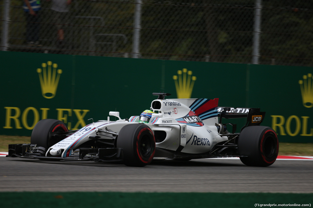 GP ITALIA, 01.09.2017- Prove Libere 1, Felipe Massa (BRA) Williams F1 Team FW40