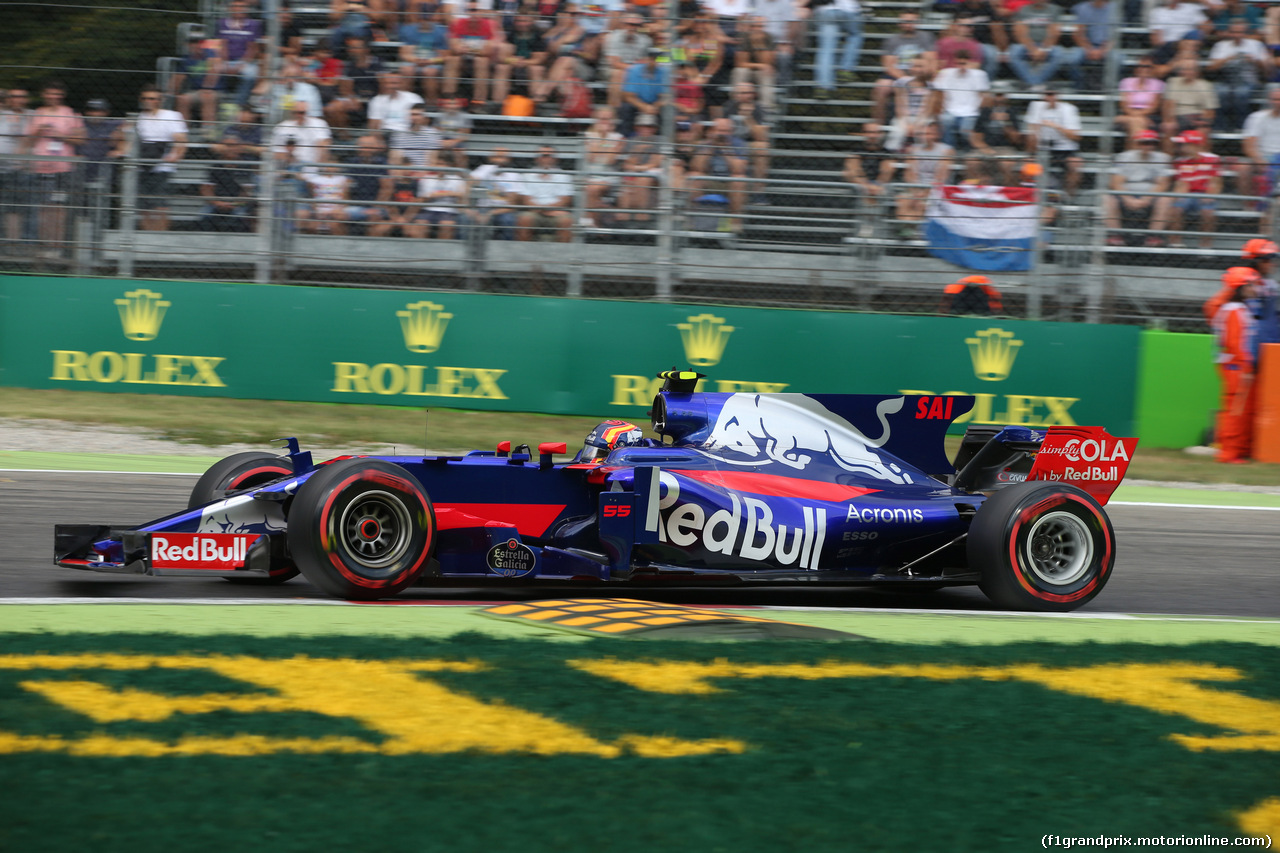GP ITALIA, 01.09.2017- Prove Libere 1, Carlos Sainz Jr (ESP) Scuderia Toro Rosso STR12