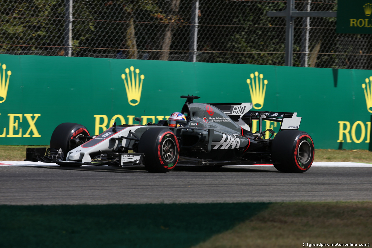 GP ITALIA, 01.09.2017- Prove Libere 1, Romain Grosjean (FRA) Haas F1 Team VF-17