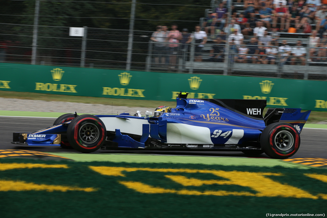 GP ITALIA, 01.09.2017- Prove Libere 1, Pascal Wehrlein (GER) Sauber C36