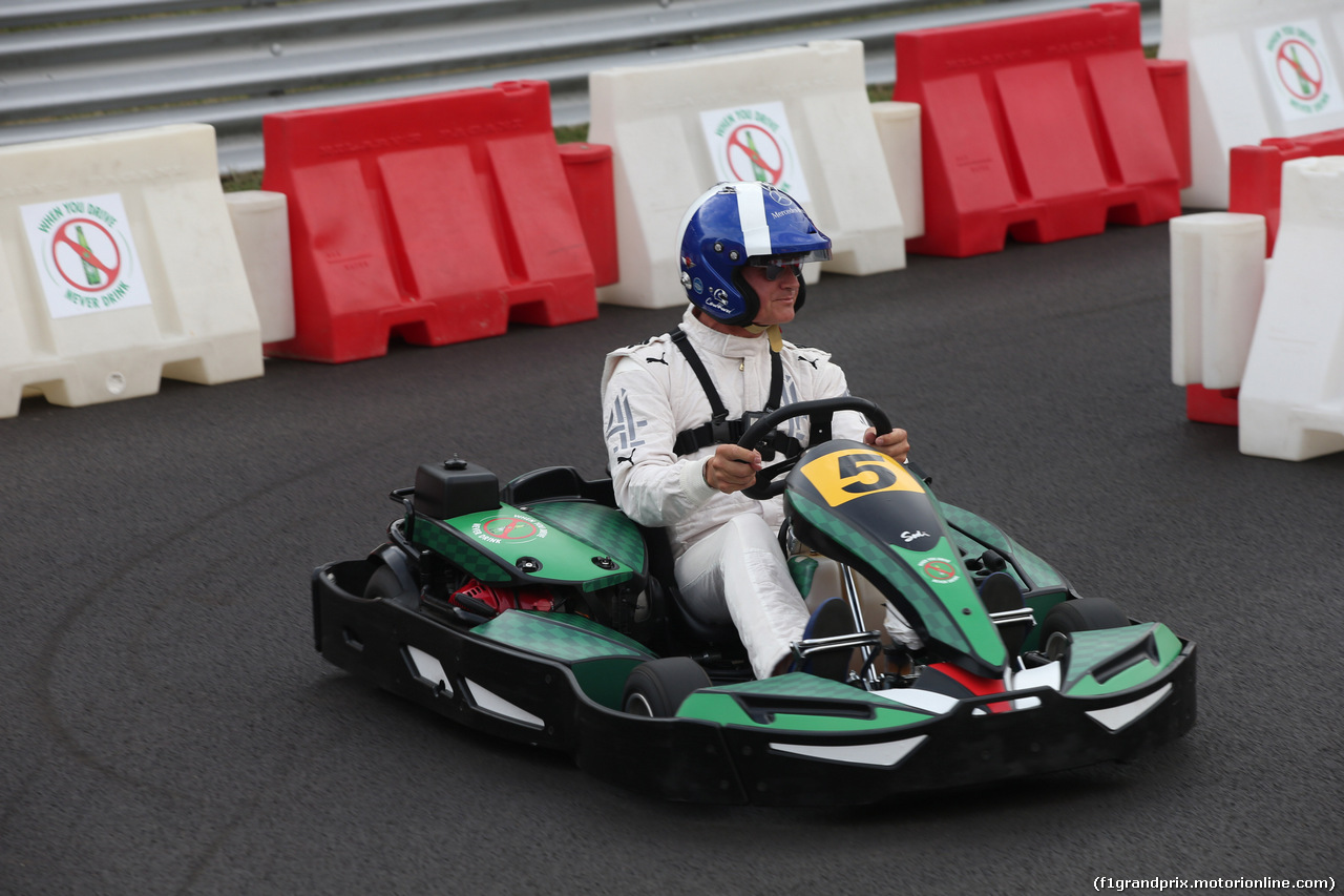 GP ITALIA, 31.08.2017- the GoKart race, David Coulthard (GBR)