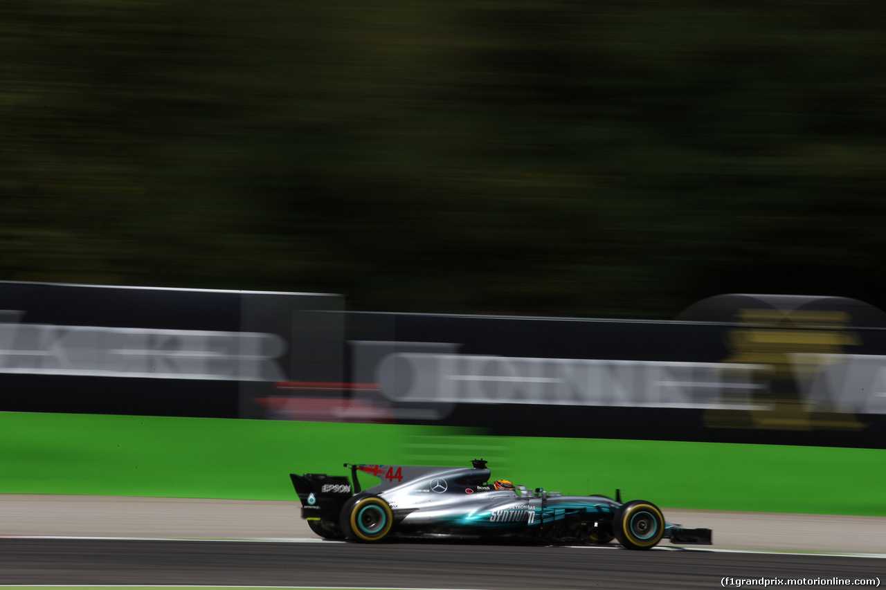 GP ITALIA, 01.09.2017- Prove Libere 2, Lewis Hamilton (GBR) Mercedes AMG F1 W08