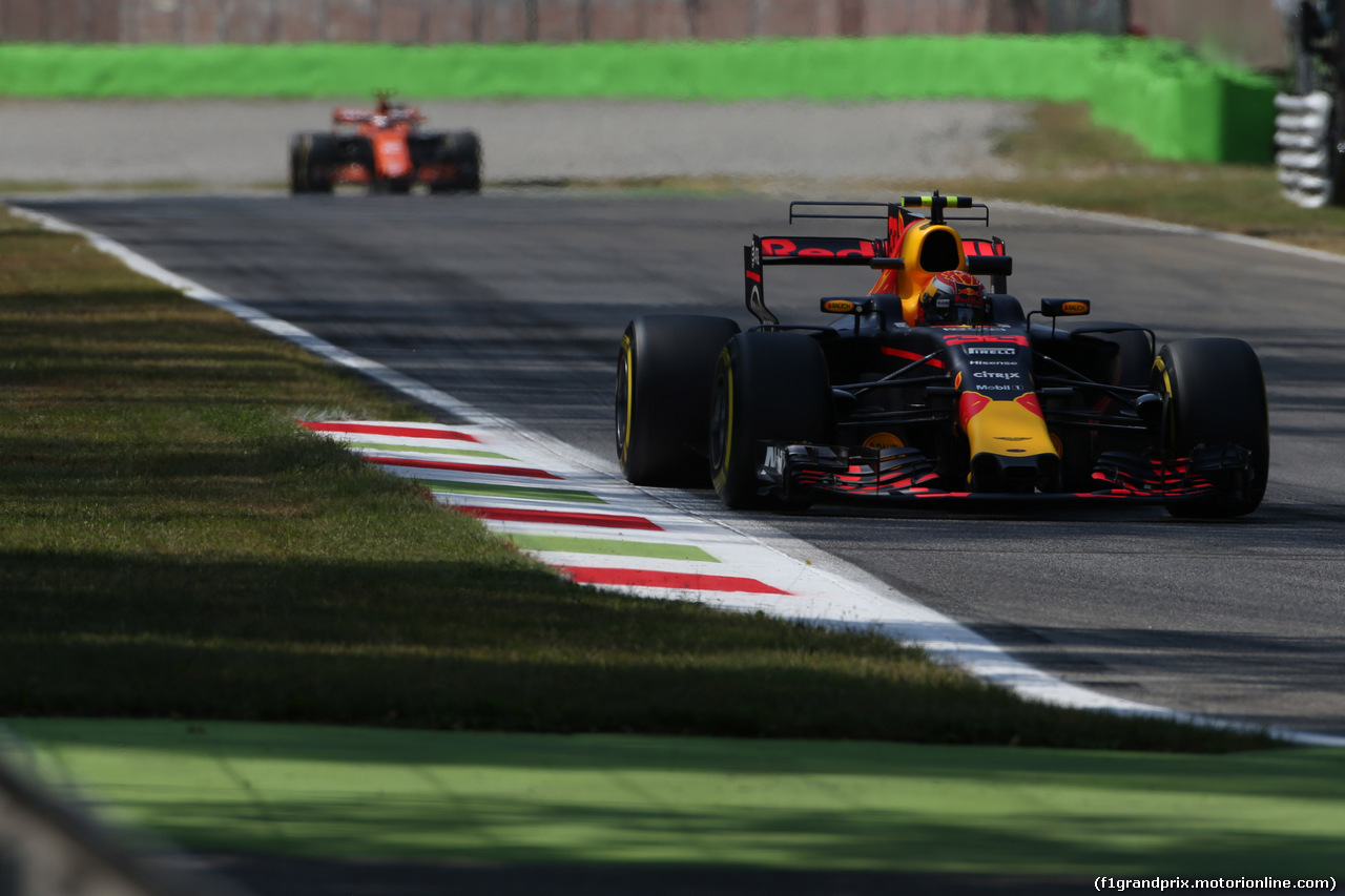 GP ITALIA, 01.09.2017- Prove Libere 2, Max Verstappen (NED) Red Bull Racing RB13
