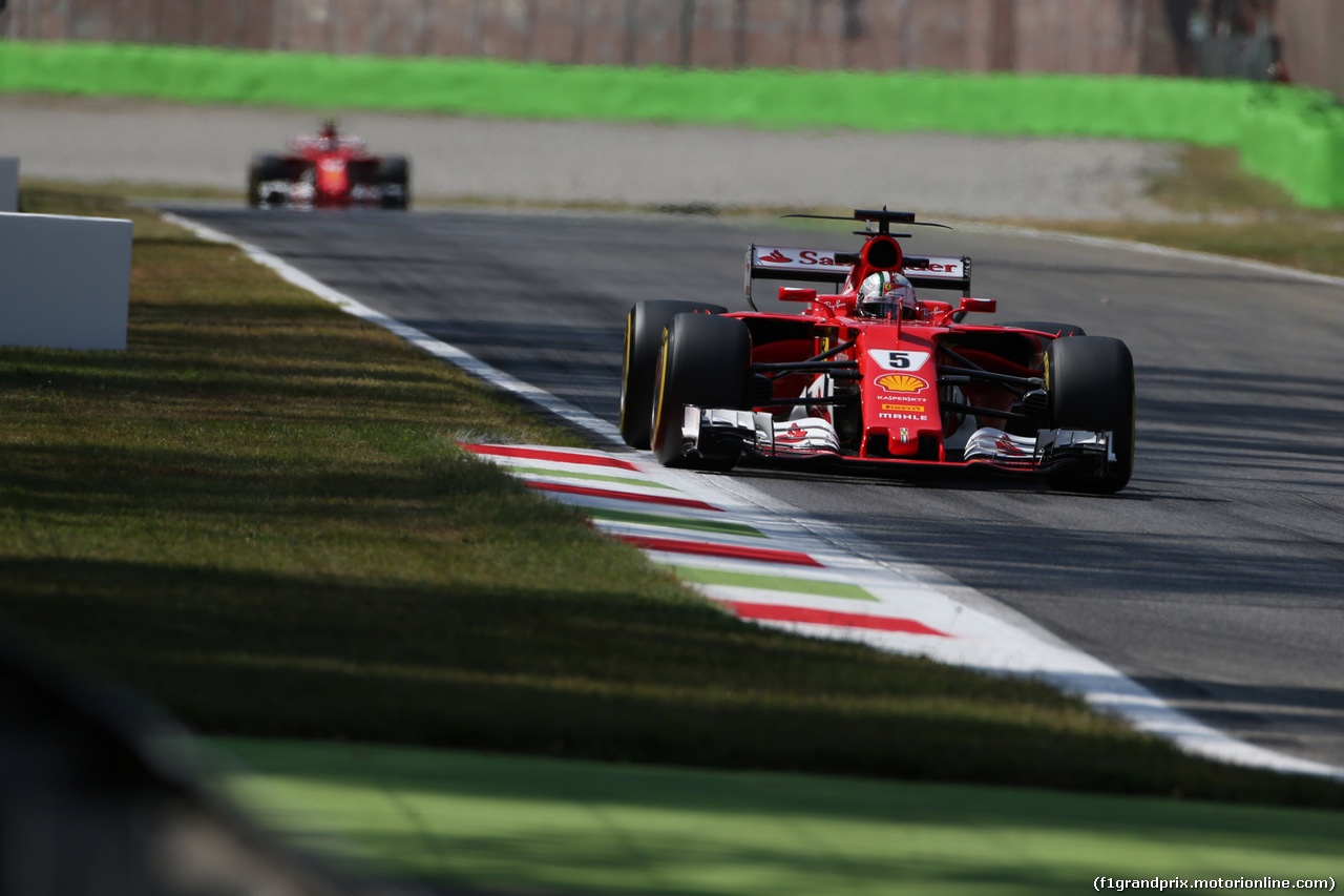 GP ITALIA, 01.09.2017- Prove Libere 2, Sebastian Vettel (GER) Ferrari SF70H