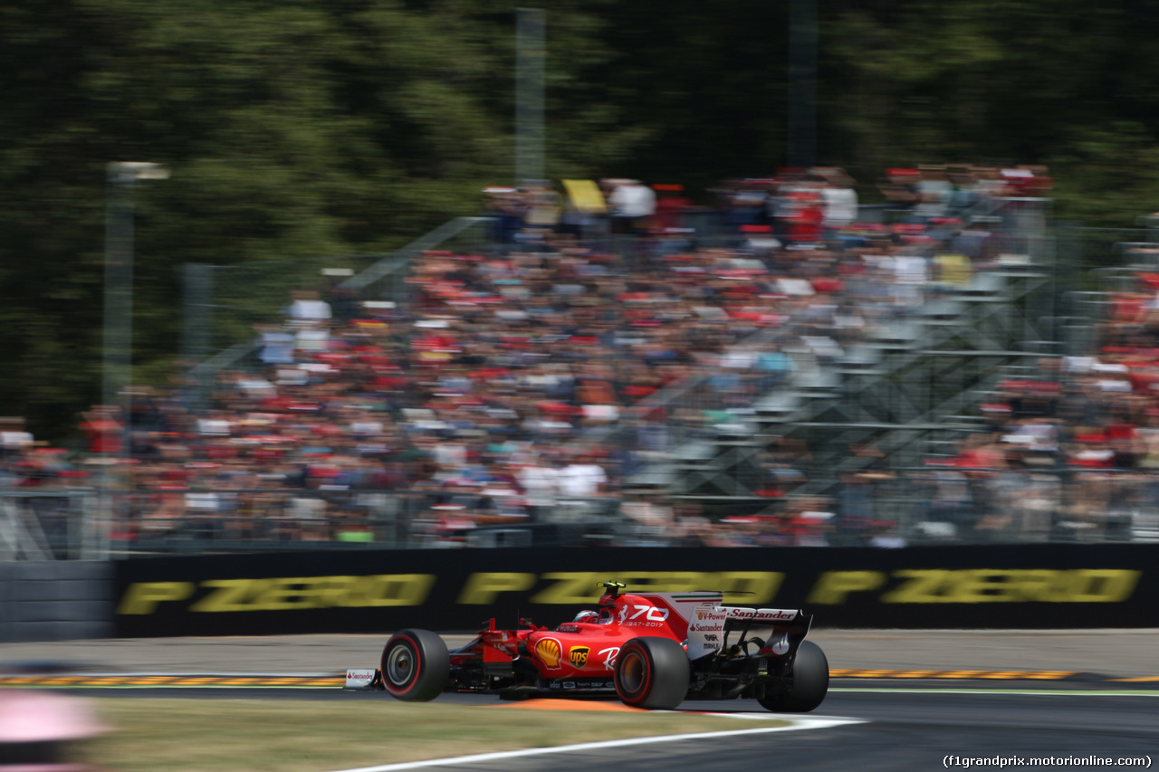 GP ITALIA, 01.09.2017- Prove Libere 2, Kimi Raikkonen (FIN) Ferrari SF70H