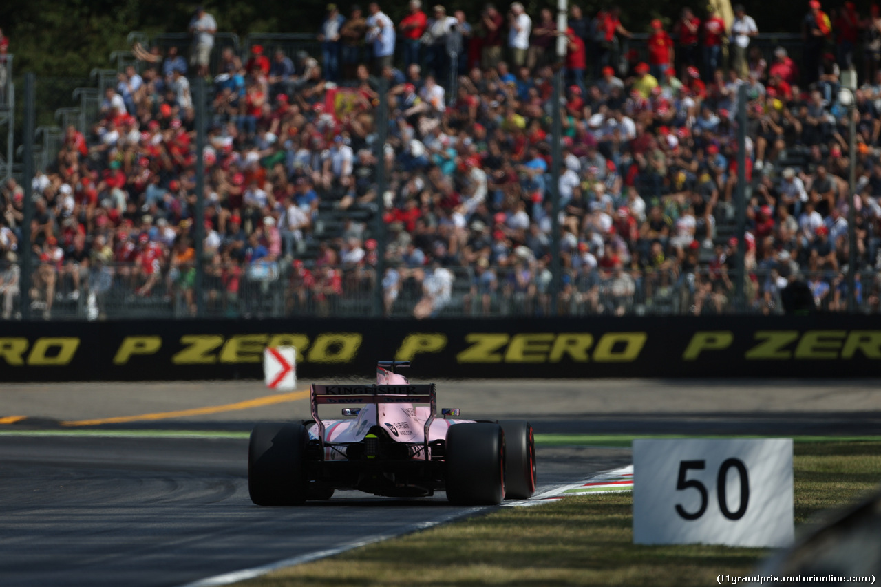 GP ITALIA, 01.09.2017- Prove Libere 2, Sergio Perez (MEX) Sahara Force India F1 VJM010