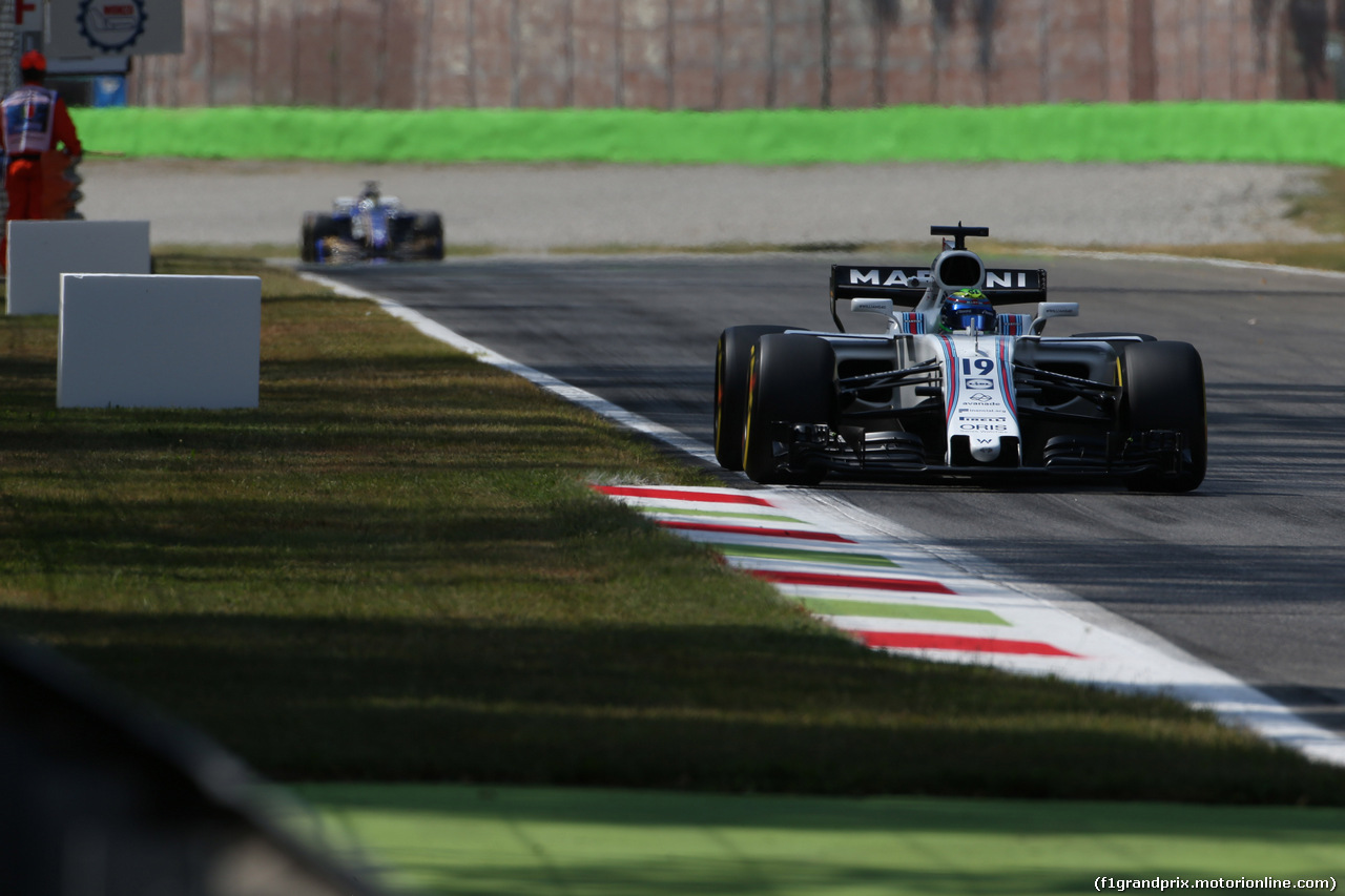 GP ITALIA, 01.09.2017- Prove Libere 2, Felipe Massa (BRA) Williams F1 Team FW40