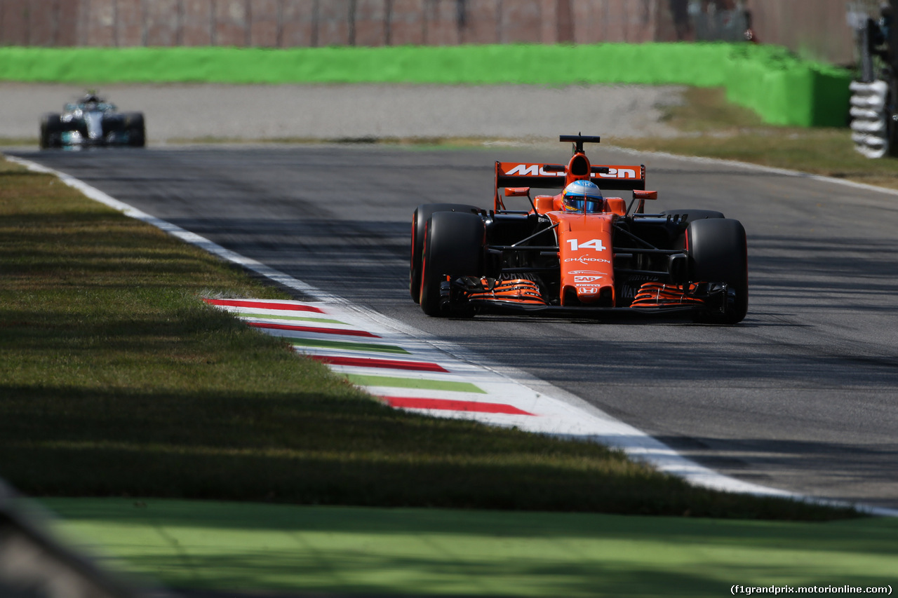 GP ITALIA, 01.09.2017- Prove Libere 2, Fernando Alonso (ESP) McLaren Honda MCL32