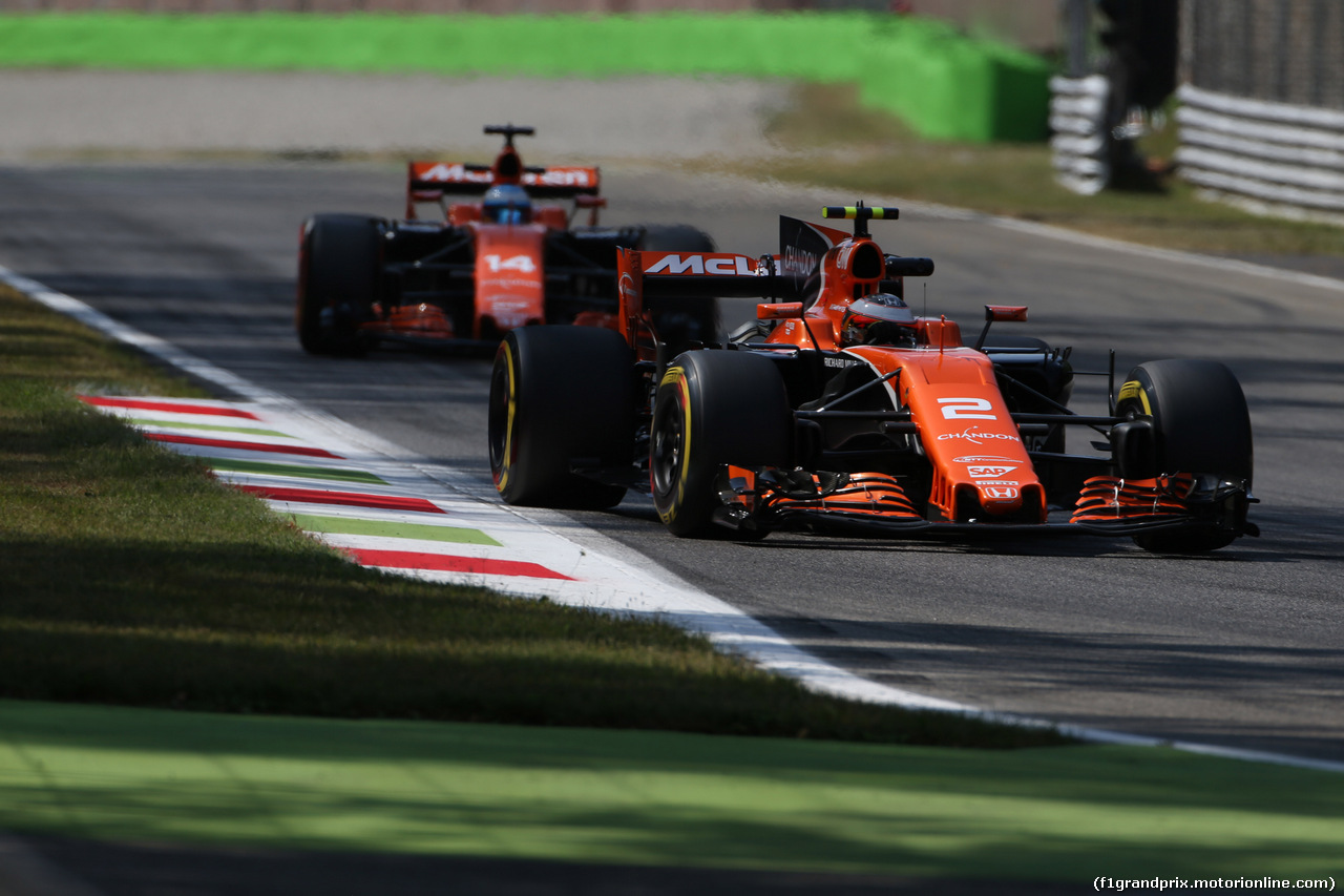 GP ITALIA, 01.09.2017- Prove Libere 2, Stoffel Vandoorne (BEL) McLaren MCL32