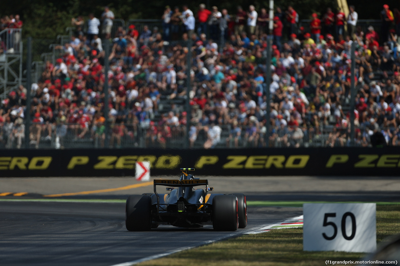 GP ITALIA, 01.09.2017- Prove Libere 2, Jolyon Palmer (GBR) Renault Sport F1 Team RS17