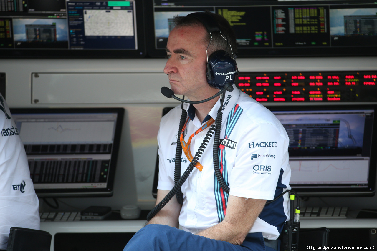 GP ITALIA, 01.09.2017- Prove Libere 2, Paddy Lowe (GBR) Williams chief technical officer