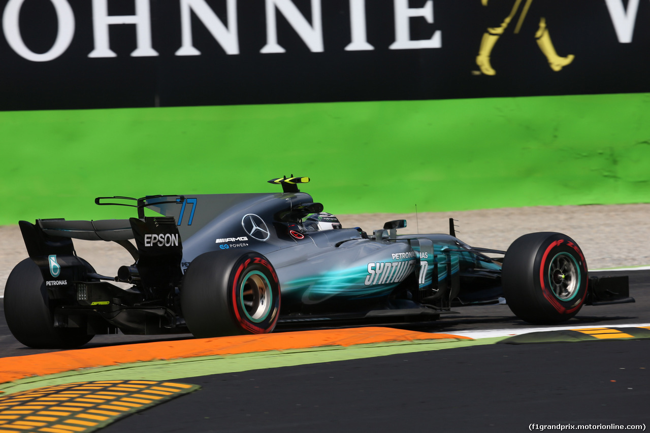 GP ITALIA, 01.09.2017- Prove Libere 2, Valtteri Bottas (FIN) Mercedes AMG F1 W08