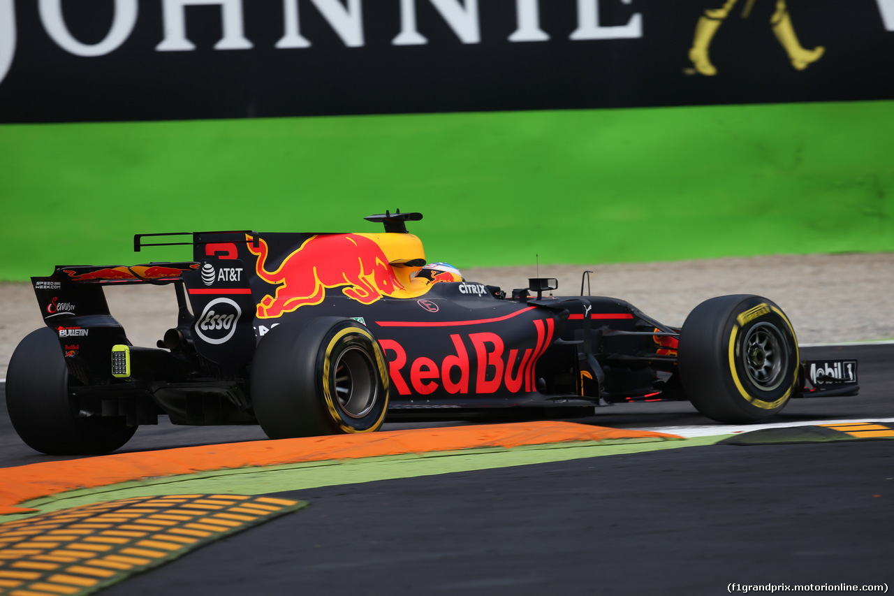 GP ITALIA, 01.09.2017- Prove Libere 2, Daniel Ricciardo (AUS) Red Bull Racing RB13