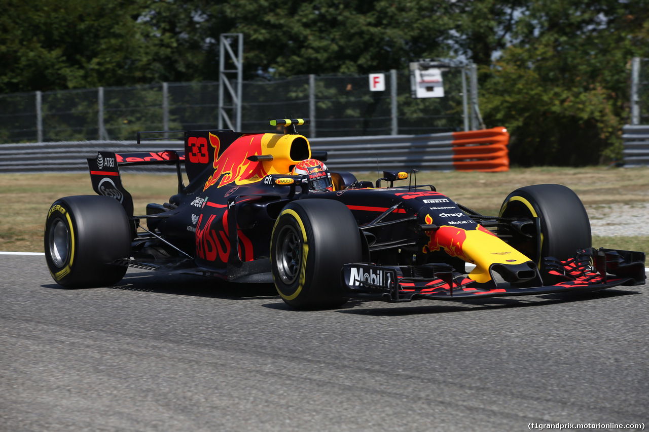 GP ITALIA, 01.09.2017- Prove Libere 2, Max Verstappen (NED) Red Bull Racing RB13