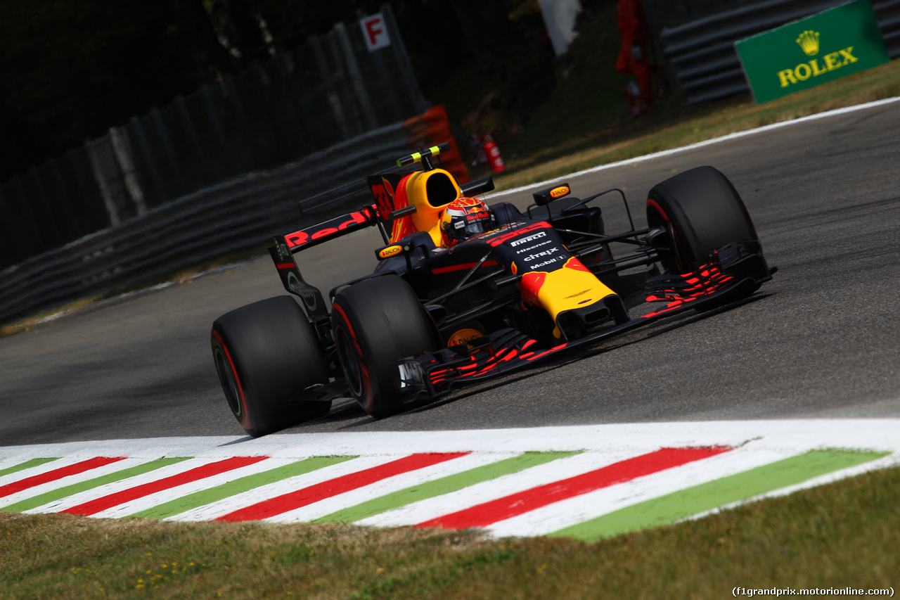 GP ITALIA, 01.09.2017- Prove Libere 2, Max Verstappen (NED) Red Bull Racing RB13