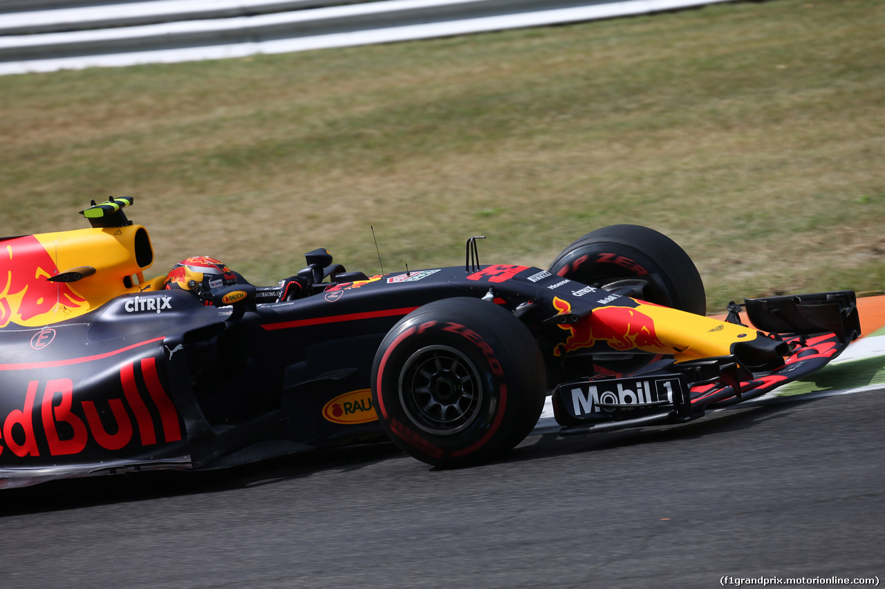 GP ITALIA, 01.09.2017- Prove Libere 2, Max Verstappen (NED) Red Bull Racing RB13