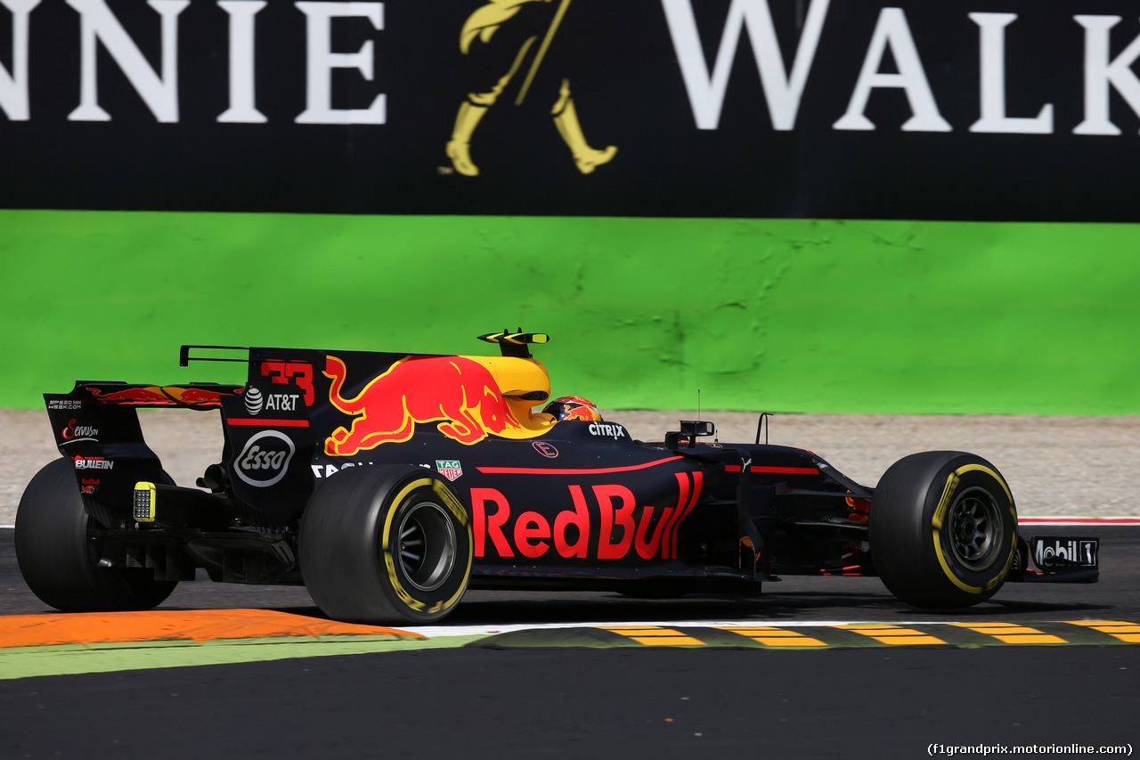 GP ITALIA, 01.09.2017- Prove Libere 2, Max Verstappen (NED) Red Bull Racing RB13