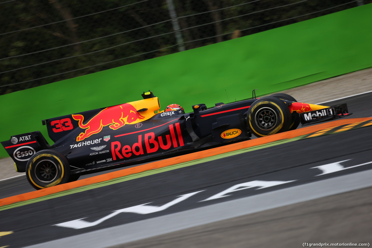 GP ITALIA, 01.09.2017- Prove Libere 2, Max Verstappen (NED) Red Bull Racing RB13