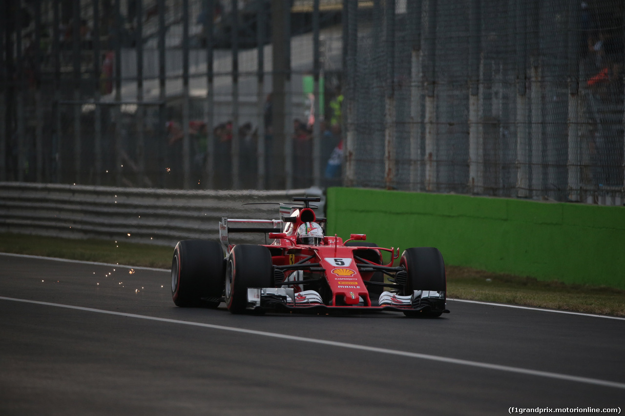 GP ITALIA, 01.09.2017- Prove Libere 2, Sebastian Vettel (GER) Ferrari SF70H