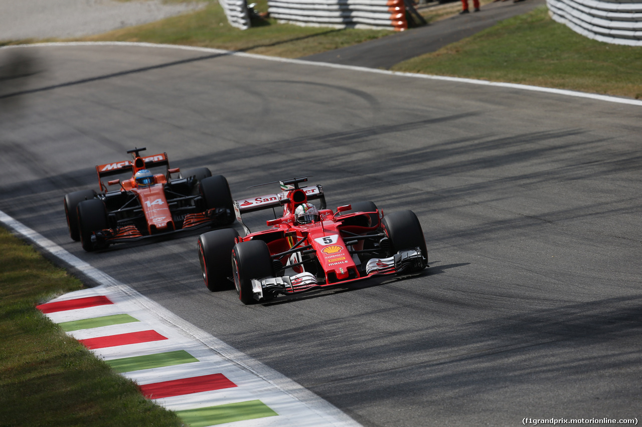 GP ITALIA, 01.09.2017- Prove Libere 2, Sebastian Vettel (GER) Ferrari SF70H