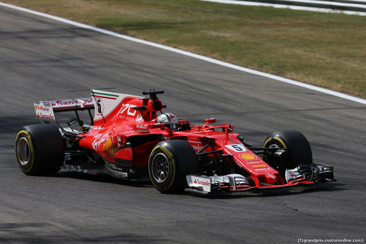 GP ITALIA, 01.09.2017- Prove Libere 2, Sebastian Vettel (GER) Ferrari SF70H
