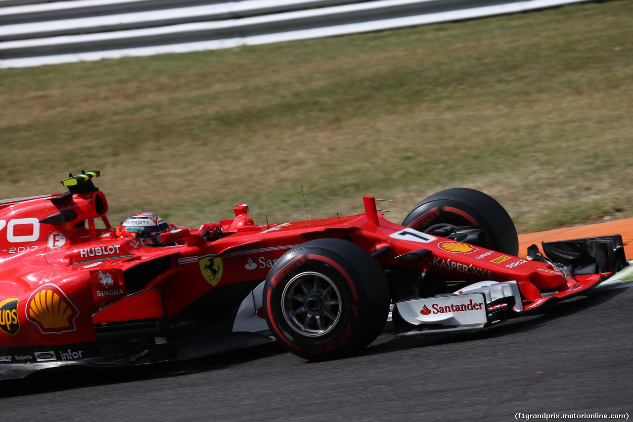 GP ITALIA, 01.09.2017- Prove Libere 2, Kimi Raikkonen (FIN) Ferrari SF70H