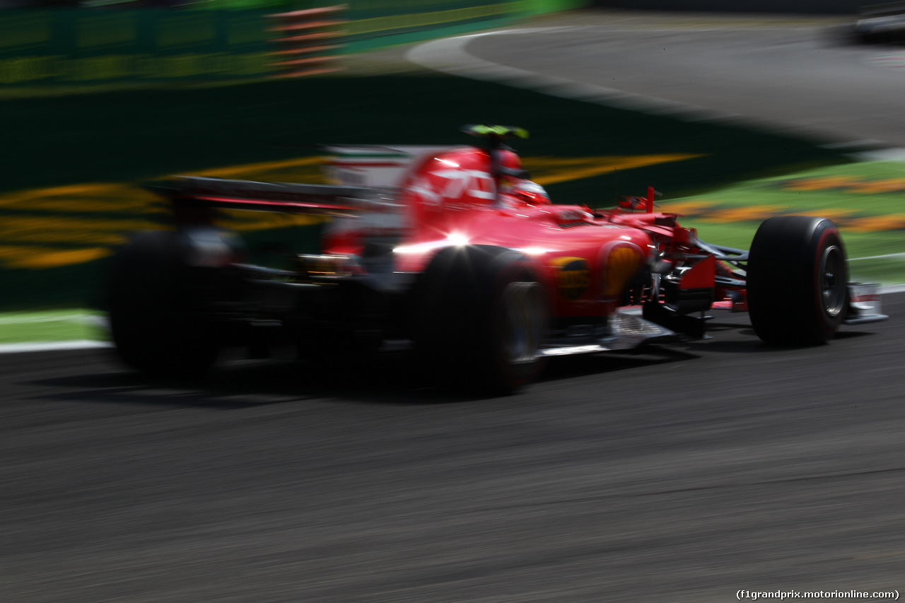 GP ITALIA, 01.09.2017- Prove Libere 2, Kimi Raikkonen (FIN) Ferrari SF70H